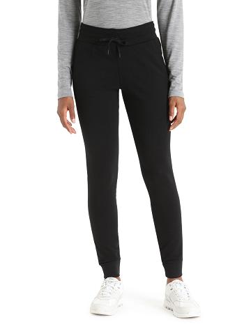 Black Women's Icebreaker Merino Crush Pants One Piece & Sets | USA 1749OKIR